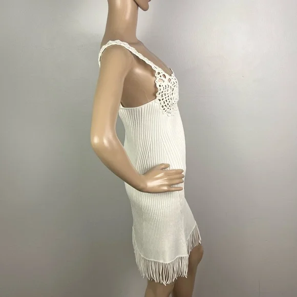 NEW PROENZA SCHOULER WHITE RIBBED MINI DRESS - Picture 6 of 12